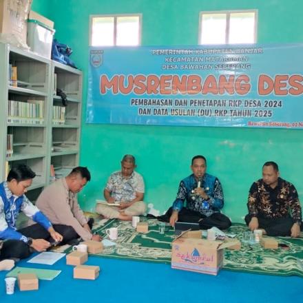 Musrembang Desa Bawahan Seberang Pembahasan Dan Penetapan RKP Tahun 2024